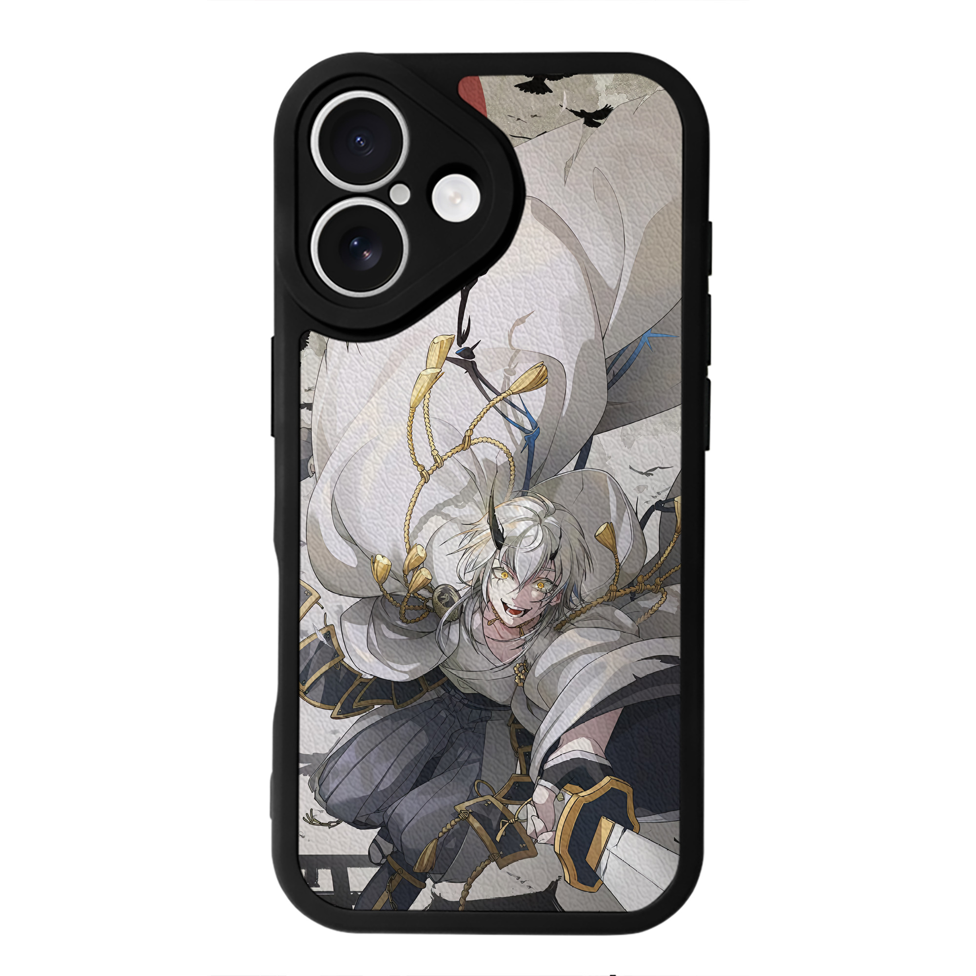 （画像用） 刀剣乱舞 Touken Ranbu 【iPhone 16シリーズ対応】シリコンスマホケース（レザー調） 材質：シリコン